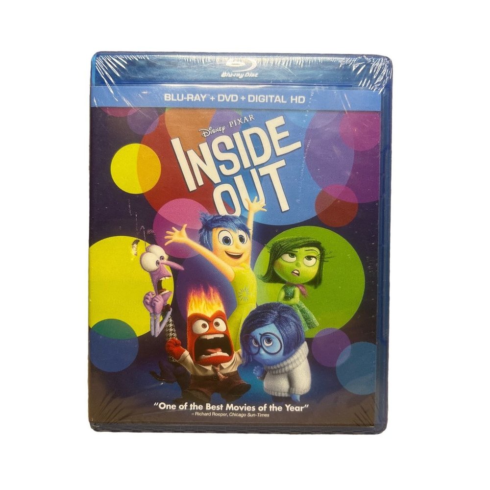 New Inside Out  Blu-ray & DVD Digital HD Movie Disney Pixar